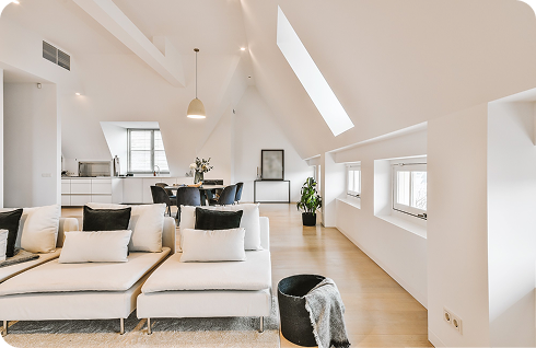 Luxury living room interior